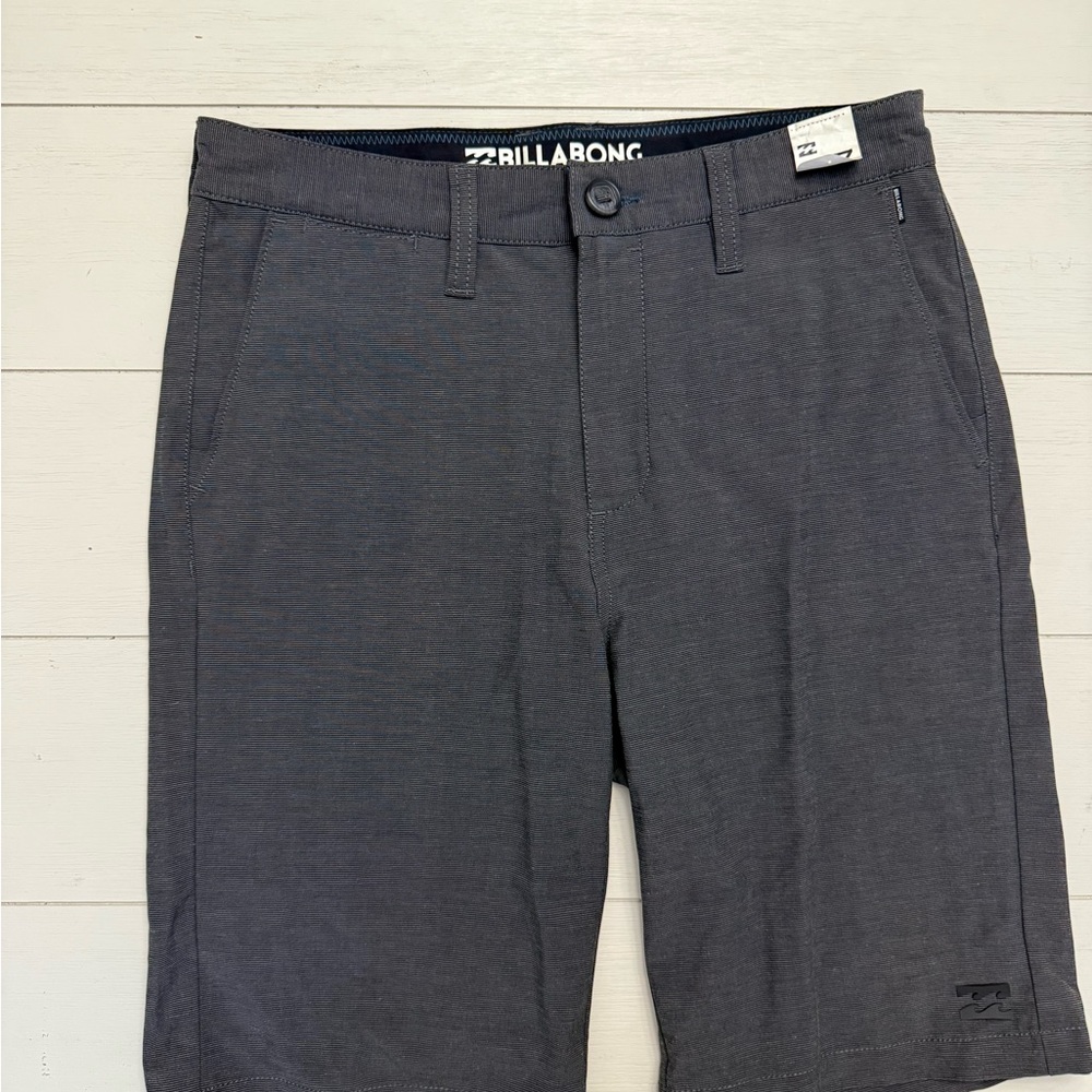 Billabong Gray Hybrid Shorts Tailored Fit size 27 NWT